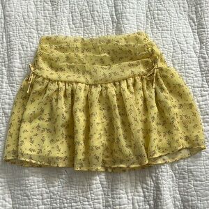 Zara Yellow Floral Skirt